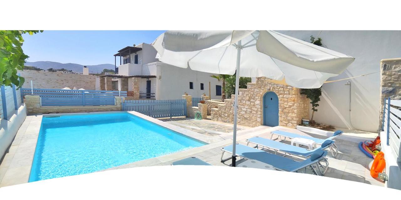 Villa Danae - Seaside Villa With Pool & Hot Tub Piso Livadi Ngoại thất bức ảnh