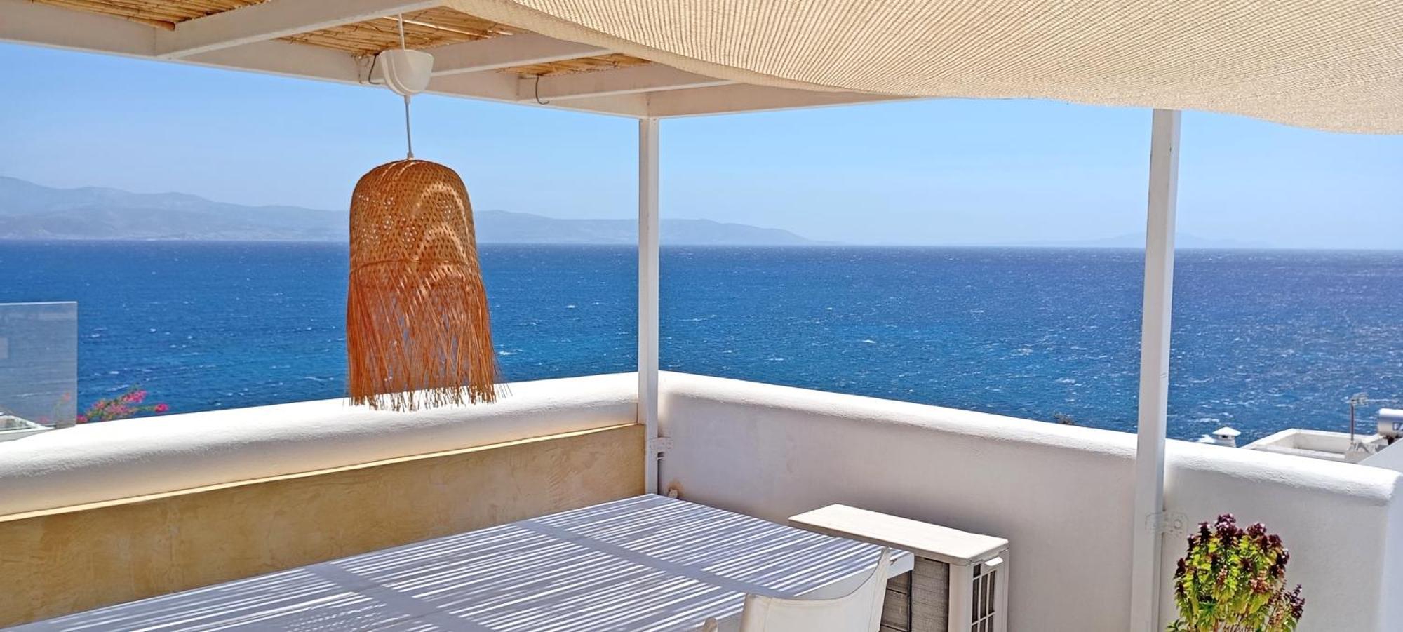 Villa Danae - Seaside Villa With Pool & Hot Tub Piso Livadi Ngoại thất bức ảnh